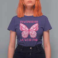 Pink Shirt Day T Shirt For Women On Wednesdays We Wear Pink Anti Bullying Butterfly