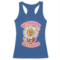 Pink Shirt Day Racerback Tank Top Be A Buddy Not A Bully Anti Bullying Funny Wordplay