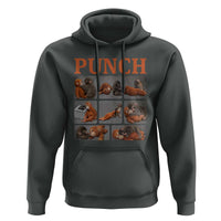 Cute Baby Monkey Punch with Plush Toy Graphic Hoodie