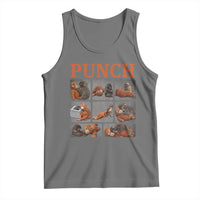 Cute Baby Monkey Punch with Plush Toy Graphic Tank Top