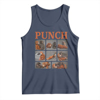 Cute Baby Monkey Punch with Plush Toy Graphic Tank Top