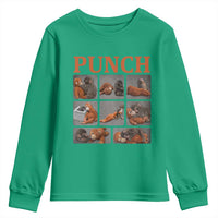 Cute Baby Monkey Punch with Plush Toy Graphic Youth Sweatshirt