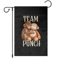 Team Punch Cute Baby Monkey Hugging Plush Toy Graphic Garden Flag