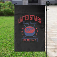 United States Hockey Champs 2026 Milan Italy Garden Flag Patriotic USA Gold Medal Winter Games Fan