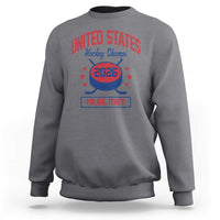 United States Hockey Champs 2026 Milan Italy Sweatshirt Patriotic USA Gold Medal Winter Games Fan