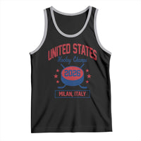 United States Hockey Champs 2026 Milan Italy Tank Top Patriotic USA Gold Medal Winter Games Fan