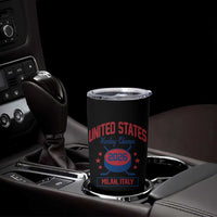 United States Hockey Champs 2026 Milan Italy Tumbler Cup Patriotic USA Gold Medal Winter Games Fan