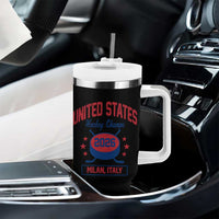United States Hockey Champs 2026 Milan Italy Tumbler With Handle Patriotic USA Gold Medal Winter Games Fan