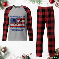 USA Gold Medal Hockey Patriotic American Flag Plaid Pajama Set The Only Ice I Like Champions