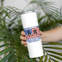 USA Gold Medal Hockey Patriotic American Flag Skinny Tumbler The Only Ice I Like Champions