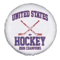 United States Hockey 2026 Champions Spare Tire Cover Patriotic USA Ice Hockey Victory Fan