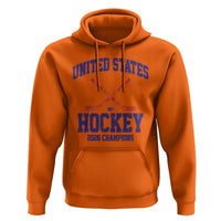 United States Hockey 2026 Champions Hoodie Patriotic USA Ice Hockey Victory Fan