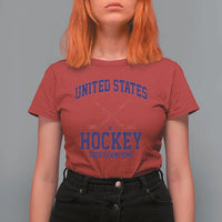 United States Hockey 2026 Champions T Shirt For Women Patriotic USA Ice Hockey Victory Fan