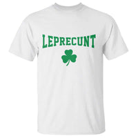 Leprecunt Bold Shamrock Graphic T Shirt Funny Irish St Patricks Day Party Adult Humor