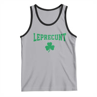 Leprecunt Bold Shamrock Graphic Tank Top Funny Irish St Patricks Day Party Adult Humor