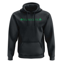 Leprecunt Celtic Style Shamrock Graphic Hoodie Edgy Irish Adult Humor for St Patricks Day