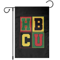 HBCU Block Letter Pride Graphic Garden Flag College Support Statement Black Excellence