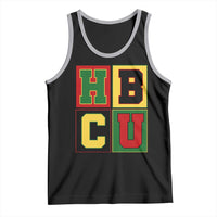 HBCU Block Letter Pride Graphic Tank Top College Support Statement Black Excellence