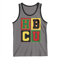 HBCU Block Letter Pride Graphic Tank Top College Support Statement Black Excellence