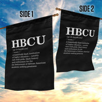 HBCU Definition Garden Flag Historically Black College Pride Celebrating Education and Black History
