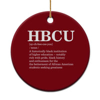 HBCU Definition Ceramic Ornament Historically Black College Pride Celebrating Education and Black History