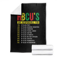 HBCUs Are Responsible For Black Excellence Throw Blanket Powerful Education Impact Statistics Pride