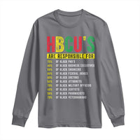 HBCUs Are Responsible For Black Excellence Long Sleeve Shirt Powerful Education Impact Statistics Pride
