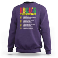 HBCUs Are Responsible For Black Excellence Sweatshirt Powerful Education Impact Statistics Pride