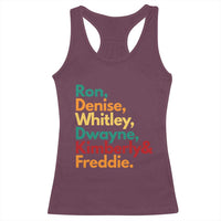 90s Black Sitcom HBCU Culture Tribute Racerback Tank Top Ron Denise Whitley Dwayne Kimberly Freddie