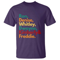 90s Black Sitcom HBCU Culture Tribute T Shirt Ron Denise Whitley Dwayne Kimberly Freddie