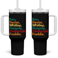 90s Black Sitcom HBCU Culture Tribute Tumbler With Handle Ron Denise Whitley Dwayne Kimberly Freddie