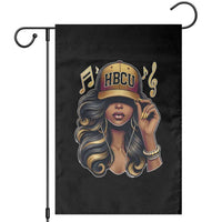 HBCU Queen Vibes Garden Flag Melanin Music College Pride for Black Excellence Supporters