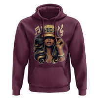 HBCU Queen Vibes Hoodie Melanin Music College Pride for Black Excellence Supporters