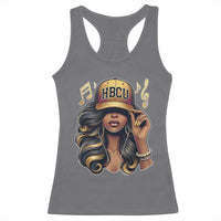 HBCU Queen Vibes Racerback Tank Top Melanin Music College Pride for Black Excellence Supporters