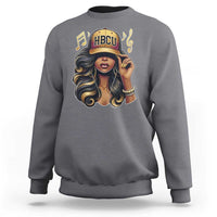 HBCU Queen Vibes Sweatshirt Melanin Music College Pride for Black Excellence Supporters