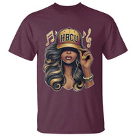 HBCU Queen Vibes T Shirt Melanin Music College Pride for Black Excellence Supporters