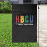 HBCU A History of Black Excellence Garden Flag College Pride Statement Celebrating African American Achievement