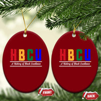 HBCU A History of Black Excellence Ceramic Ornament College Pride Statement Celebrating African American Achievement