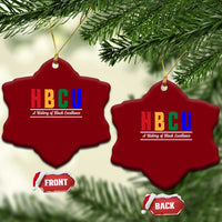 HBCU A History of Black Excellence Ceramic Ornament College Pride Statement Celebrating African American Achievement
