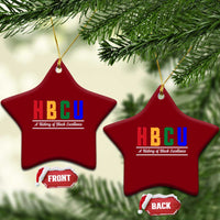 HBCU A History of Black Excellence Ceramic Ornament College Pride Statement Celebrating African American Achievement