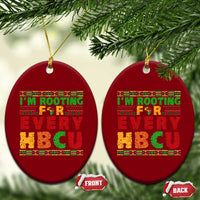 I’m Rooting for Every HBCU Ceramic Ornament Pan African Pride College Support Statement