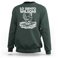 Lo Siento Wilson Funny Chicken Floating Meme Sweatshirt Viral Rooster Spanish Apology Trend