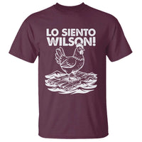 Lo Siento Wilson Funny Chicken Floating Meme T Shirt Viral Rooster Spanish Apology Trend