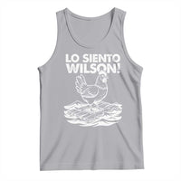 Lo Siento Wilson Funny Chicken Floating Meme Tank Top Viral Rooster Spanish Apology Trend