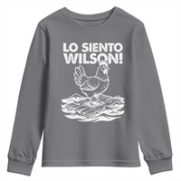 Lo Siento Wilson Funny Chicken Floating Meme Youth Sweatshirt Viral Rooster Spanish Apology Trend