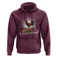 Lo Siento Wilson Funny Chicken Floating Meme Hoodie Dramatic Rooster Parody Spanish Apology