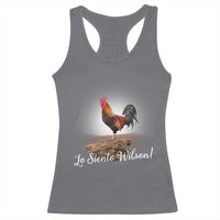 Lo Siento Wilson Funny Chicken Floating Meme Racerback Tank Top Dramatic Rooster Parody Spanish Apology