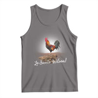 Lo Siento Wilson Funny Chicken Floating Meme Tank Top Dramatic Rooster Parody Spanish Apology