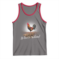 Lo Siento Wilson Funny Chicken Floating Meme Tank Top Dramatic Rooster Parody Spanish Apology