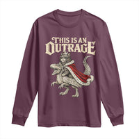 This Is an Outrage Royal Cat Long Sleeve Shirt Funny Princess Cat Riding Dragon Fantasy